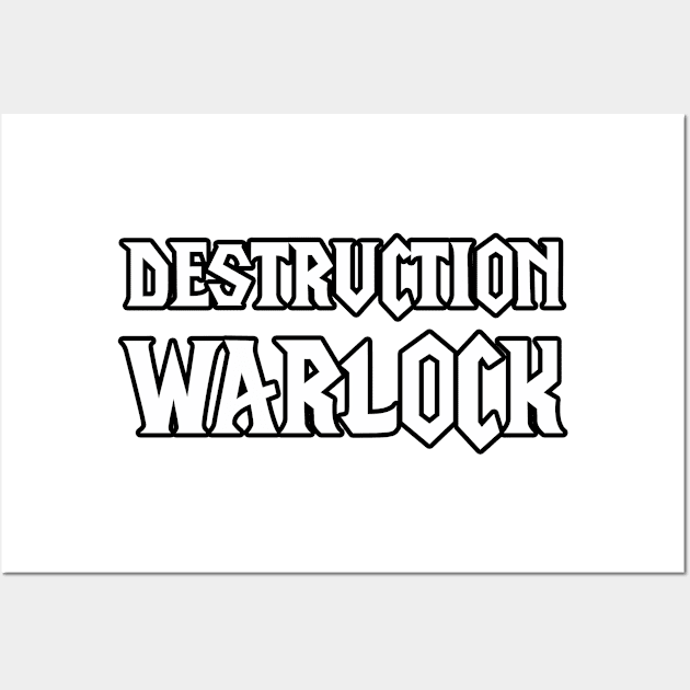 Destruction Warlock Wall Art by snitts